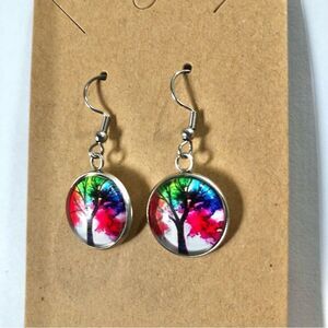 Tree of Life Dangle Hook Earrings (A)109